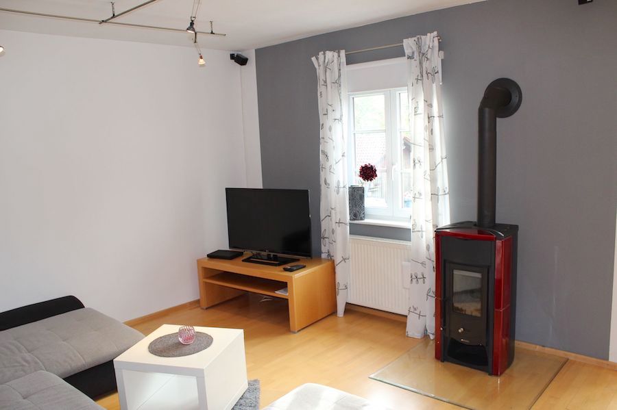 Ferienbahnhof Reichenbach im Dahner Felsenland – Ferienwohnung Bahnhöf’l - mit Dachterrasse